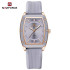 NAVIFORCE NF5049 Silicone Strap Luxury Casual Design Elegant Top Hand Luminous Quartz Watch For Women - RoseGold Purple
